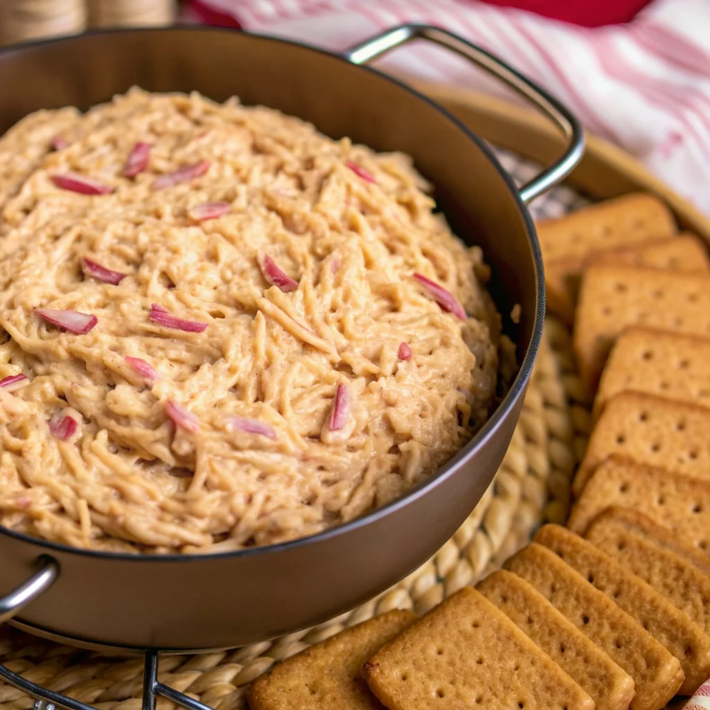 Creamy, cheesy Slow Cooker Reuben Dip – perfect party appetizer