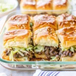Easy Big Mac Sliders recipe with special sauce