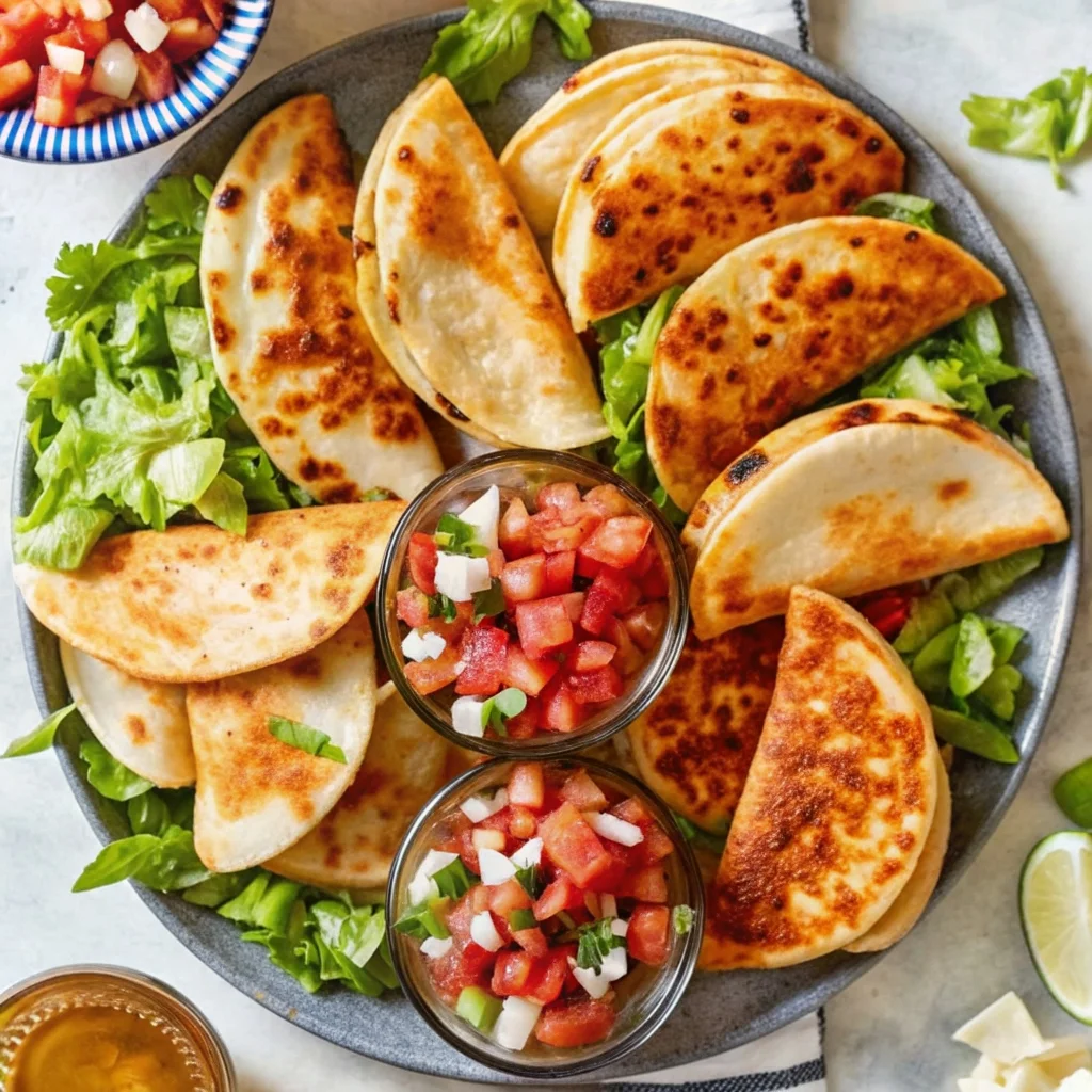 Easy Mini Chicken Quesadillas recipe with rotisserie chicken