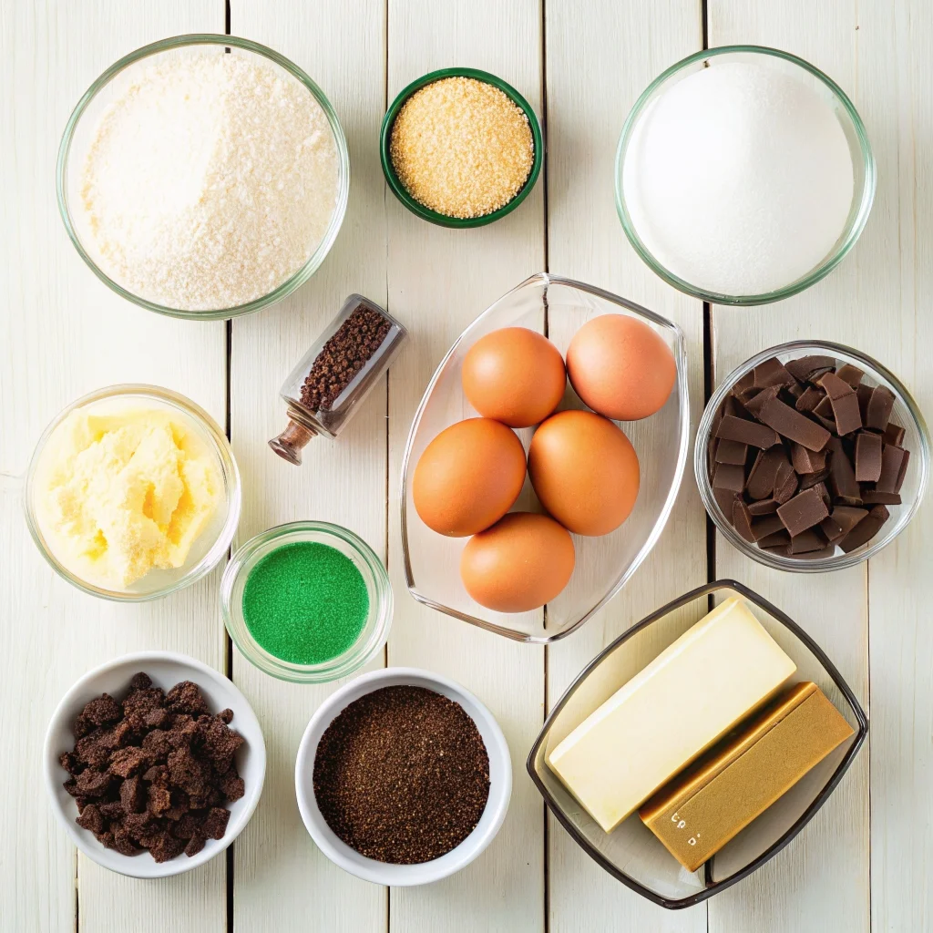 Simple ingredients for Football-Themed Brownies