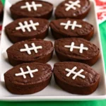 Fudgy Football-Themed Brownies – fun & easy game day dessert