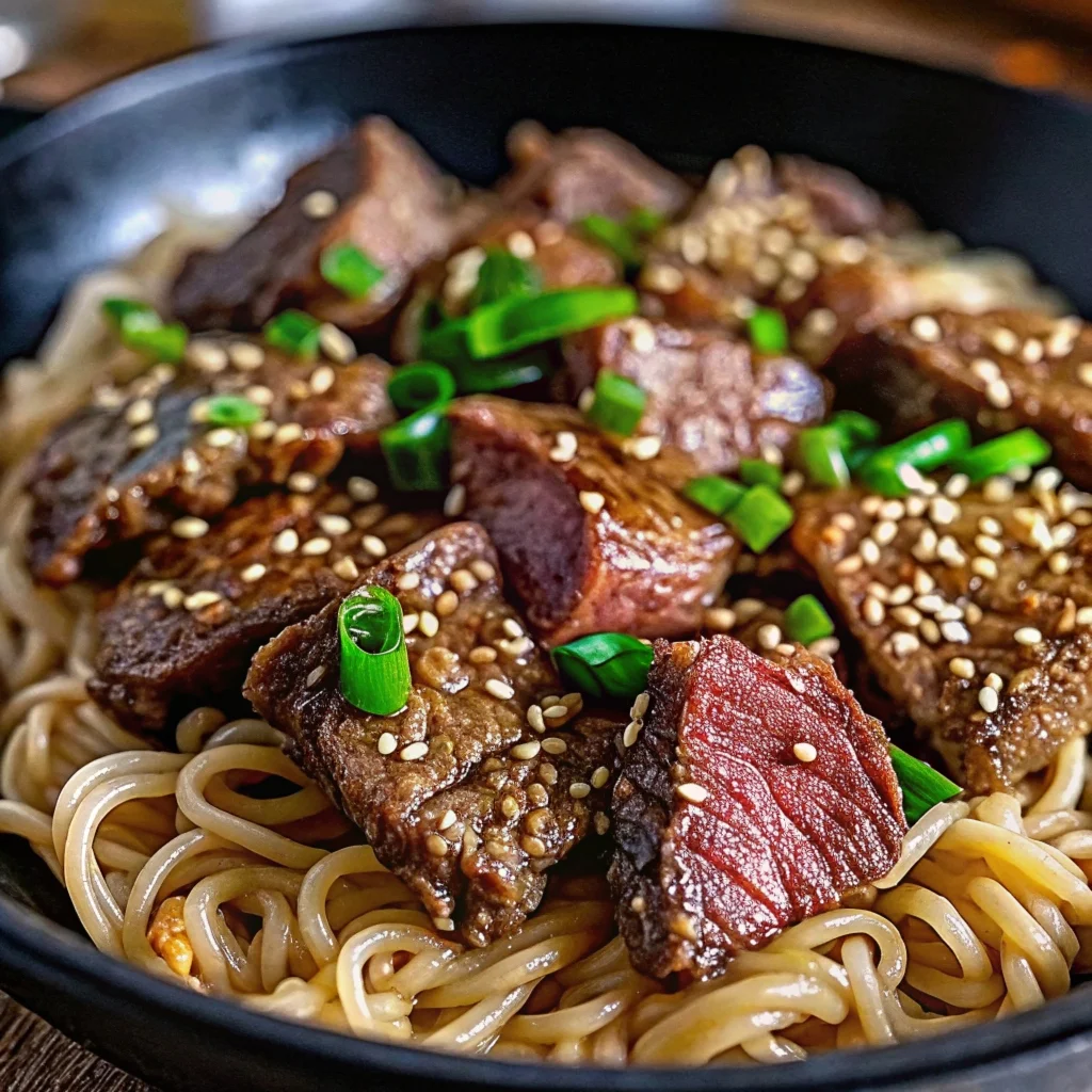 Easy 20-minute Garlic Butter Steak & Noodles – restaurant-quality at home