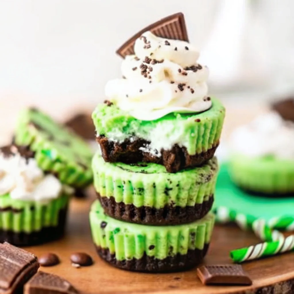 Decadent Andes Mint Mini Cheesecakes – the perfect party dessert