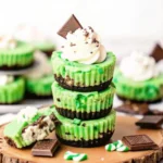 Decadent Andes Mint Mini Cheesecakes – the perfect party dessert