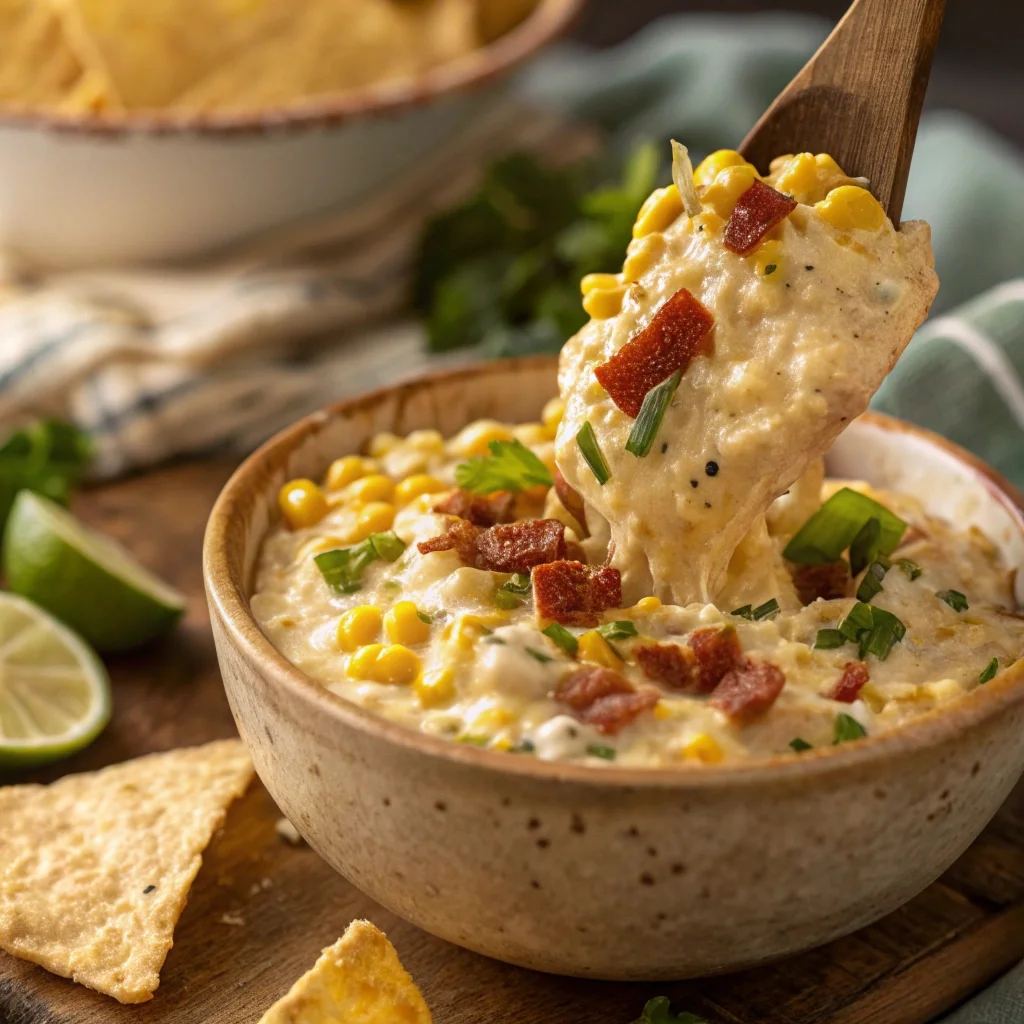 Easy, addictive Crockpot Jalapeno Corn Dip (Crack Corn Dip)