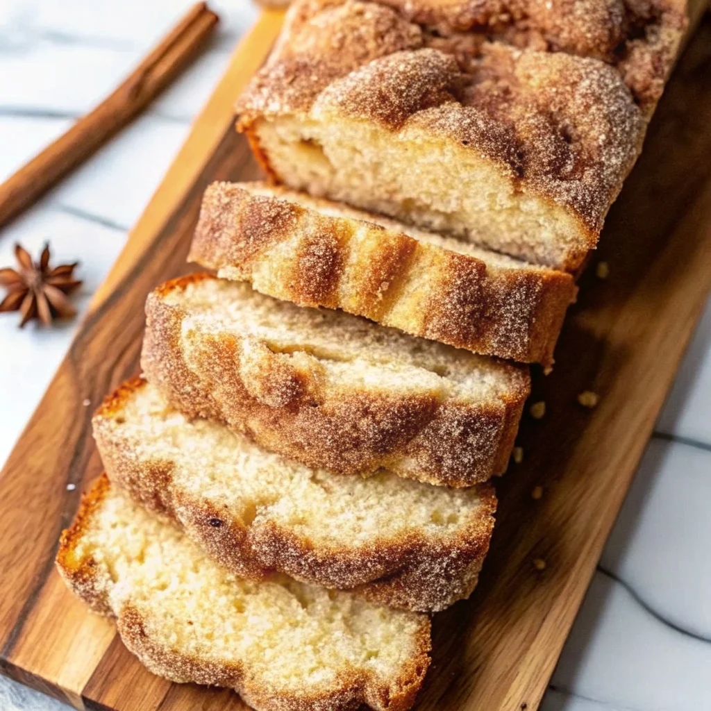 Easy cinnamon sugar donut bread – soft, fluffy loaf with a sweet cinnamon swirl and crust