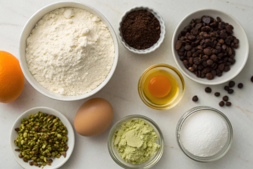 Ingredients for easy authentic cannoli siciliani