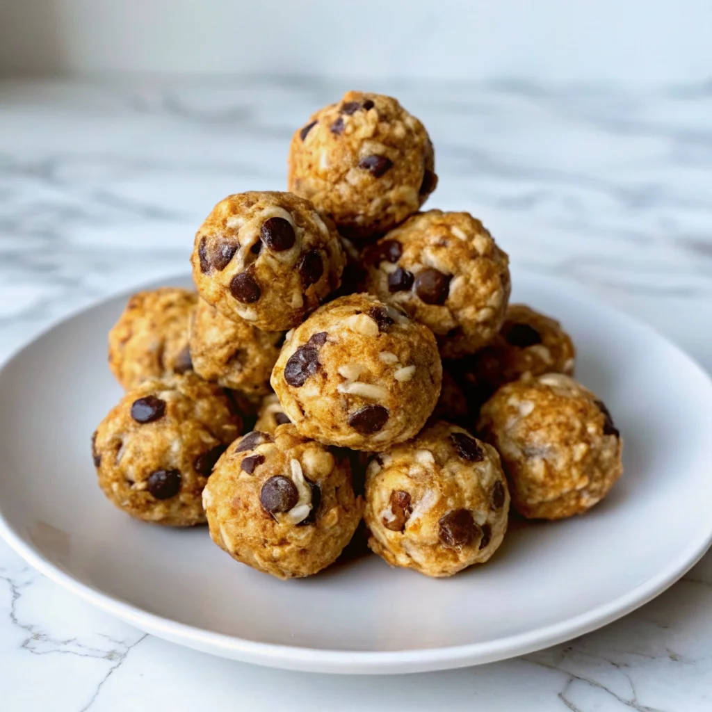Easy no-bake peanut butter energy bites – healthy snack with oats, honey, and chocolate chips