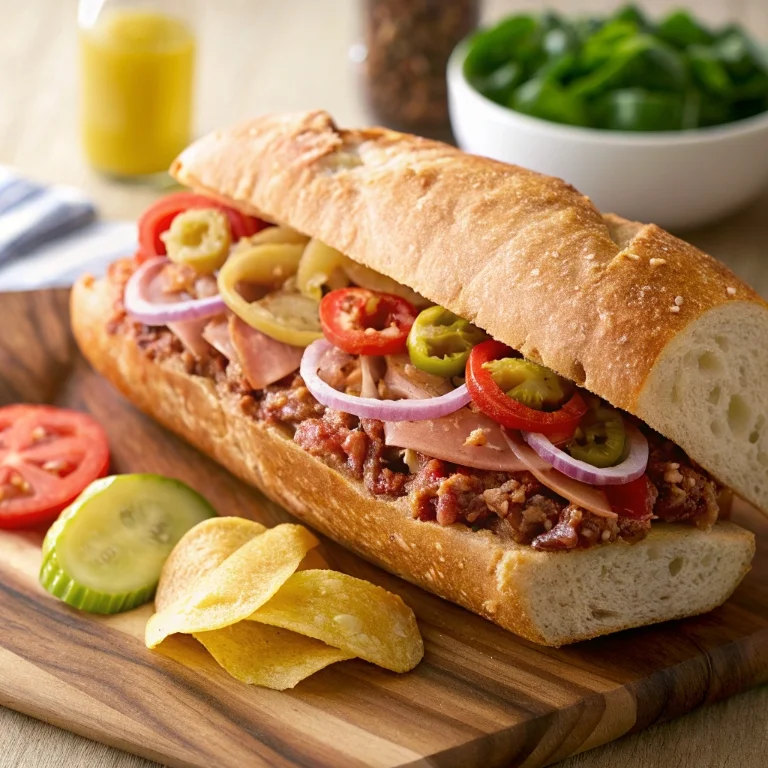 Viral Italian grinder sandwich chopped sub salad – the TikTok sensation with turkey, pepperoni, provolone, and creamy Italian dressing