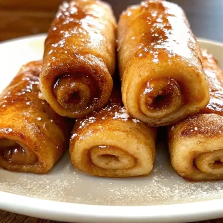 Easy cinnamon roll french toast roll-ups – golden fried bread rolls with cinnamon sugar filling