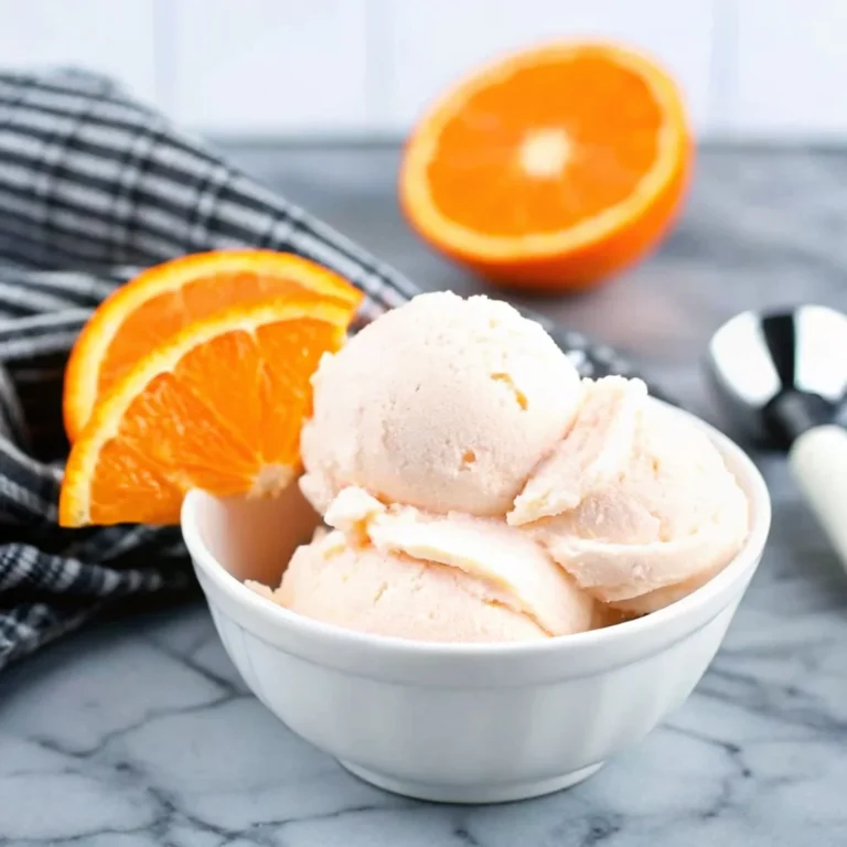 Easy orange creamsicle ice cream – creamy, dreamy, homemade orange vanilla ice cream
