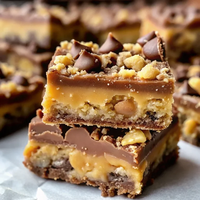 Easy cake mix toffee bars – buttery crust, gooey center, chocolate chips, and crunchy toffee bits