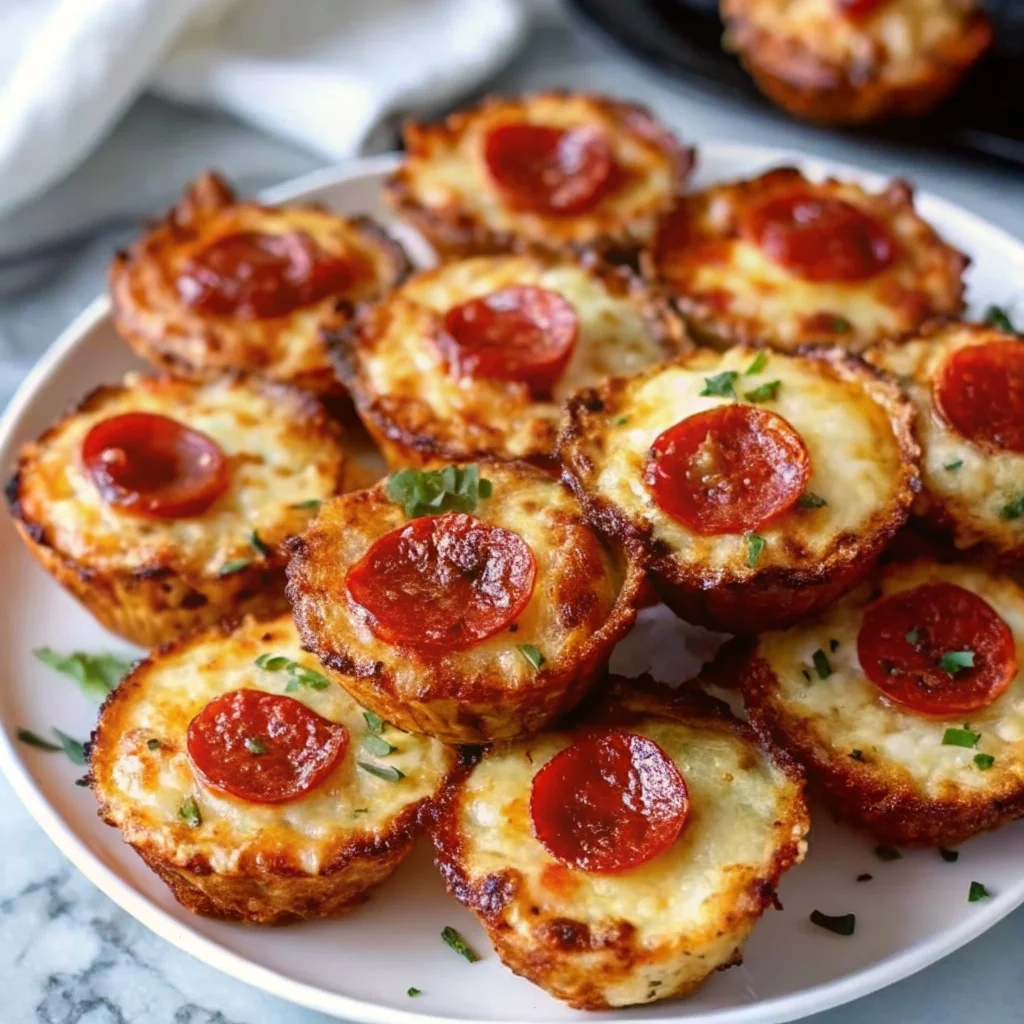 Easy keto pepperoni pizza bites – crispy pepperoni cups filled with melted cheese, low carb snack