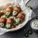 4th of July Bacon-Wrapped Jalapeño Popper Bites Recipe, easy 4th of July Bacon-Wrapped Jalapeño Popper Bites, homemade Bacon-Wrapped Jalapeño Poppers, best 4th of July appetizer recipe, how to make Bacon-Wrapped Jalapeño Poppers