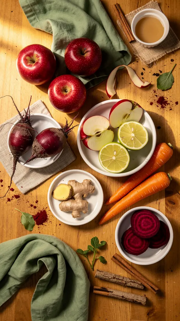 Ingredients for Apple Beetroot Juice Recipe