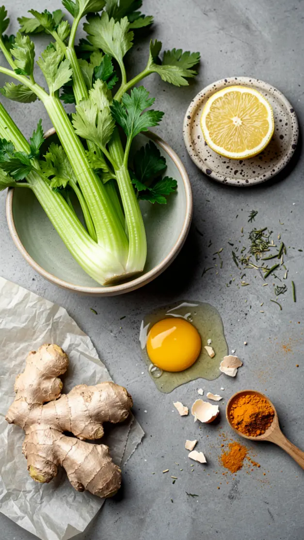 Ingredients for Celery Juice for Weight Loss Recipe (Pure & Simple)