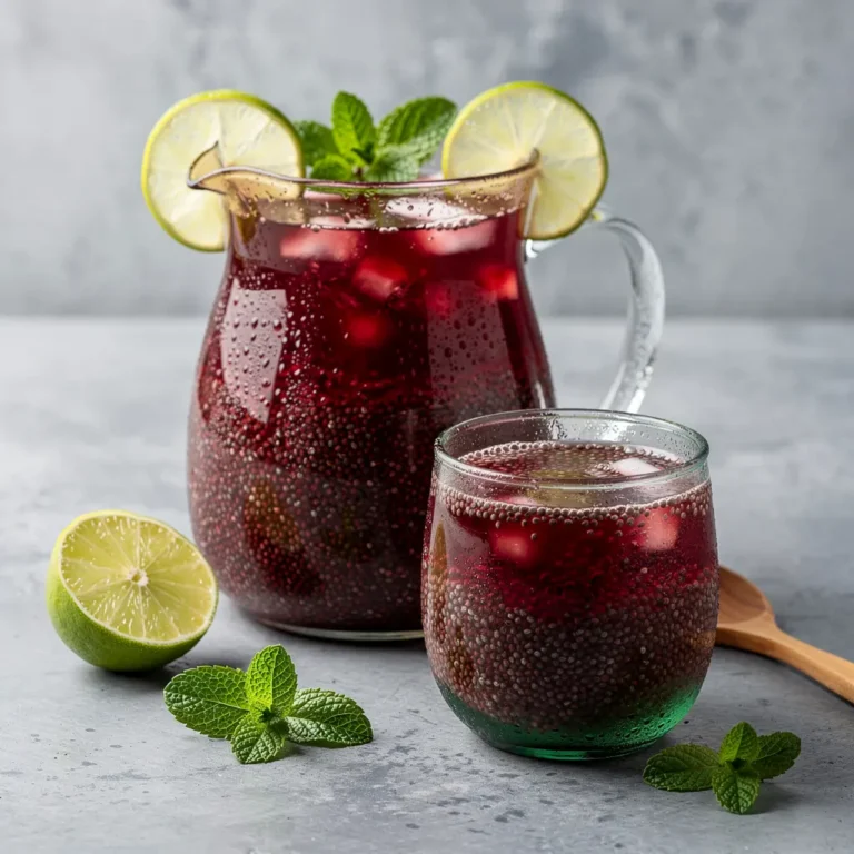 Chia Fresca (Mexican Agua de Chia) with Lime & Mint Recipe, easy Chia Fresca recipe, homemade Mexican Agua de Chia, best Chia Fresca with Lime and Mint recipe, how to make Chia Fresca