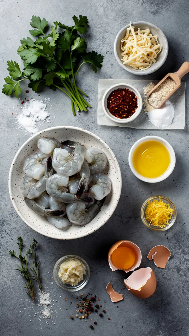 Ingredients for Keto Shrimp Scampi Casserole Recipe