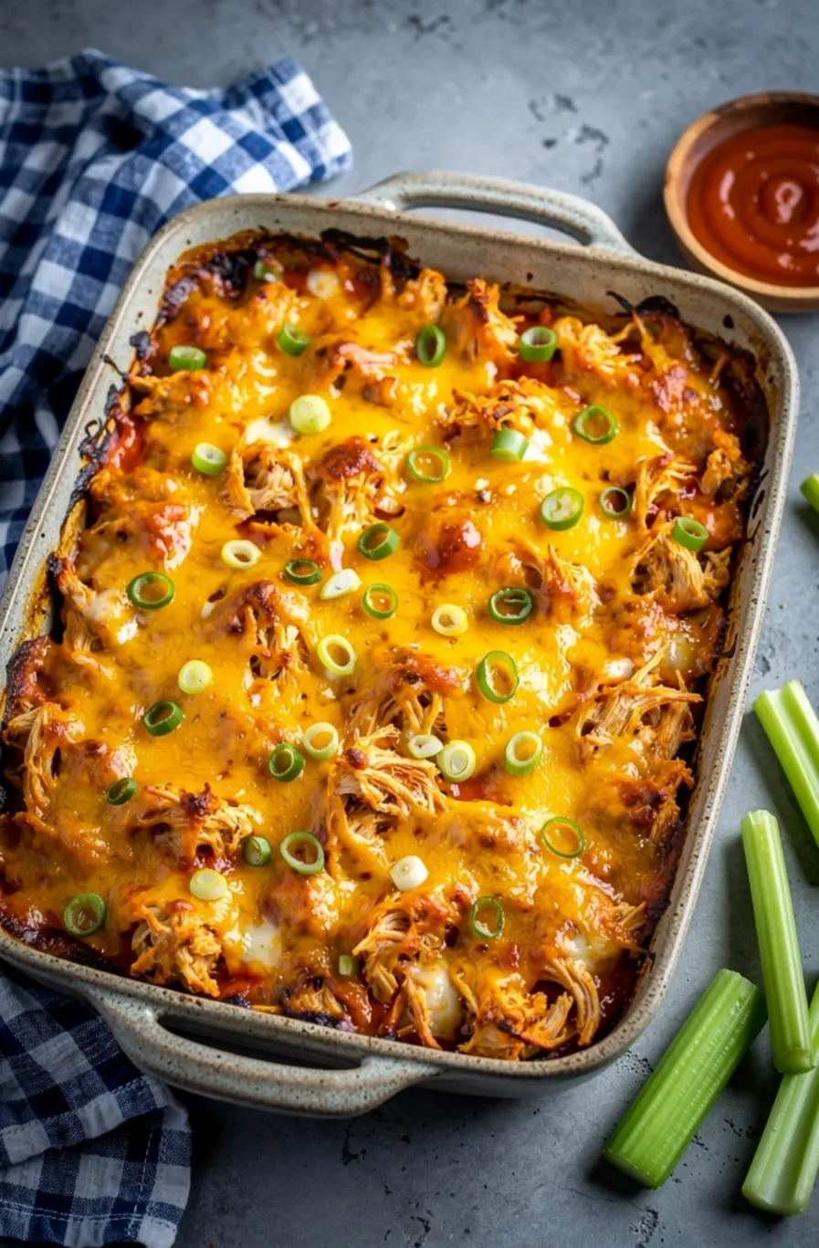 Keto Chicken Alfredo Casserole Recipe – finished dish