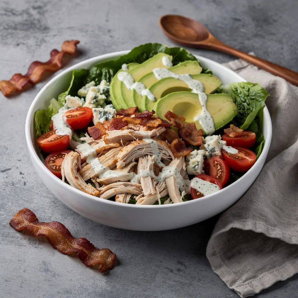 keto chicken bacon ranch salad, low-carb chicken salad, keto lunch ideas, bacon ranch salad recipe, easy keto meals