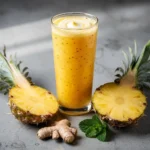Pineapple Ginger Fat Burning Juice Recipe (Anti-Bloat & Detox), easy Pineapple Ginger Fat Burning Juice Recipe, homemade Pineapple Ginger Fat Burning Juice, best Pineapple Ginger Fat Burning Juice recipe, how to make Pineapple Ginger Fat Burning Juice