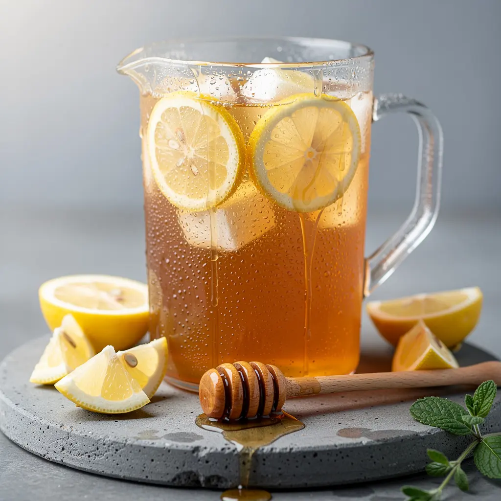 sparkling honey cola lemonade, honey lemonade recipe, cola lemonade drink, refreshing summer beverages, fizzy lemonade recipe