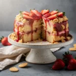 Strawberry Crunch Poke Cake Recipe (Better Than the Bakery), easy Strawberry Crunch Poke Cake recipe, homemade Strawberry Crunch Poke Cake, best Strawberry Crunch Poke Cake recipe, how to make Strawberry Crunch Poke Cake