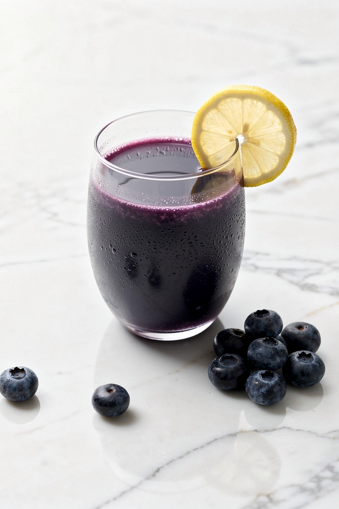 Blueberry Lemon Energy Juice Recipe – finished dish