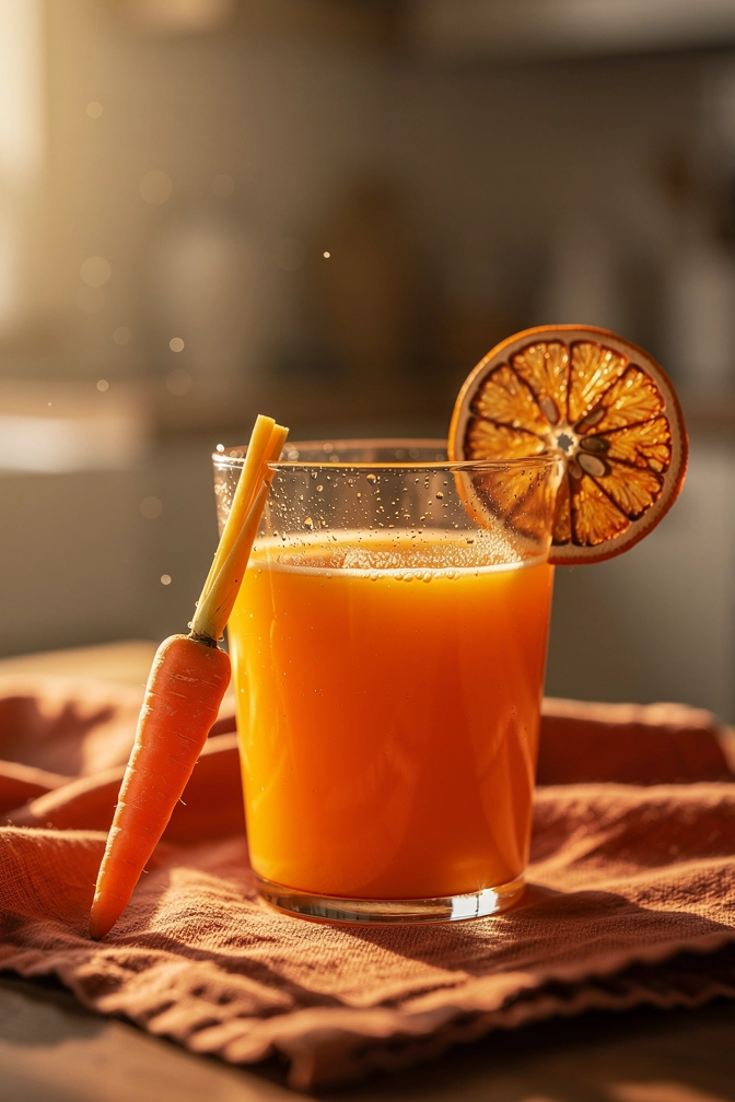 Carrot Orange Glow Juice Recipe – finished dish