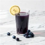 blueberry lemon juice, energy juice recipe, healthy morning juice, antioxidant juice, quick blueberry drink